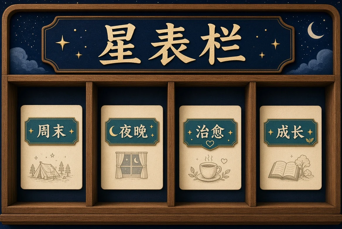 星表栏主题画面